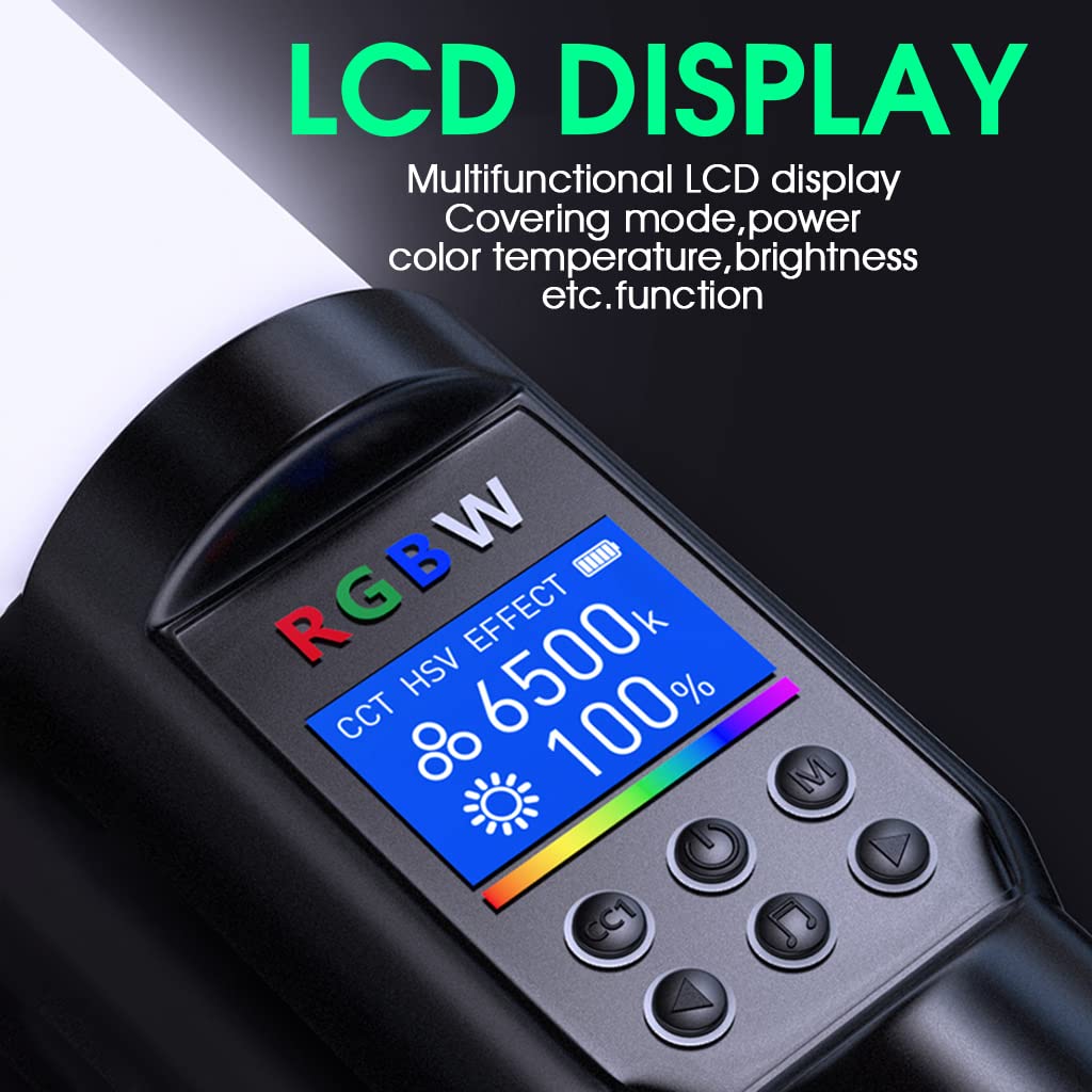 ZORBES Rgb Led Light Stick For Photography, Photography Light With Rgb Cct Hsi Mode, 3000K-6500K Adjustable, 18 Fx Light Effect, Barndoor, 4600Mah Battery For Youtube, Photoshoot Livestream ZORBES Rgb Led Light Stick For Photography, Photography Light With Rgb Cct Hsi Mode, 3000K-6500K Adjustable, 18 Fx Light Effect, Barndoor, 4600Mah Battery For Youtube, Photoshoot Livestream